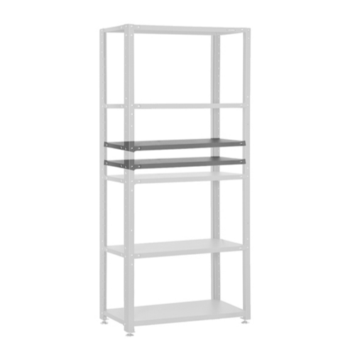 Additional shelves for standard and reinforced shelvings